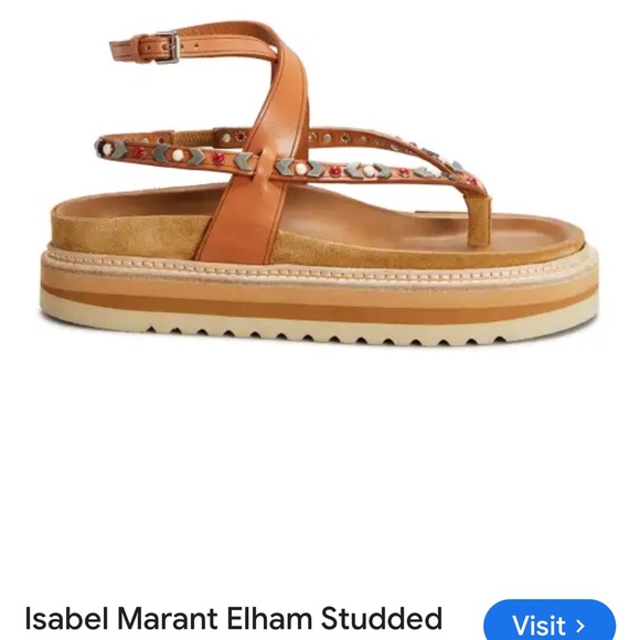 NWOB Isabel Marant Elham Studded Sandals - Picture 5 of 9